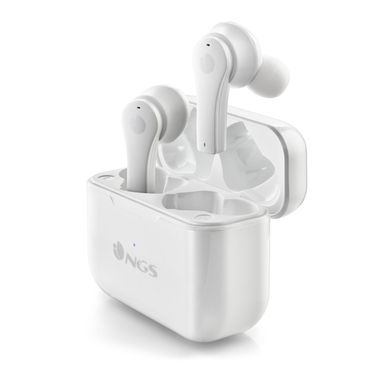 NGS AURICOLARI STEREO BLUETOOTH 5.1 ARTICA BLOOM BASE DI RICARICA Touch sensor Vivavoce WHITE