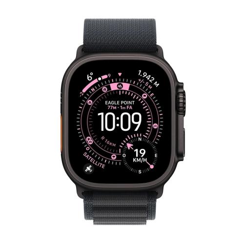 APPLE WATCH ULTRA 3GPS CELLULAR49MMBLACK TITANIUM CASE WITH BLACK ALPINE LOOP - MEDIUM