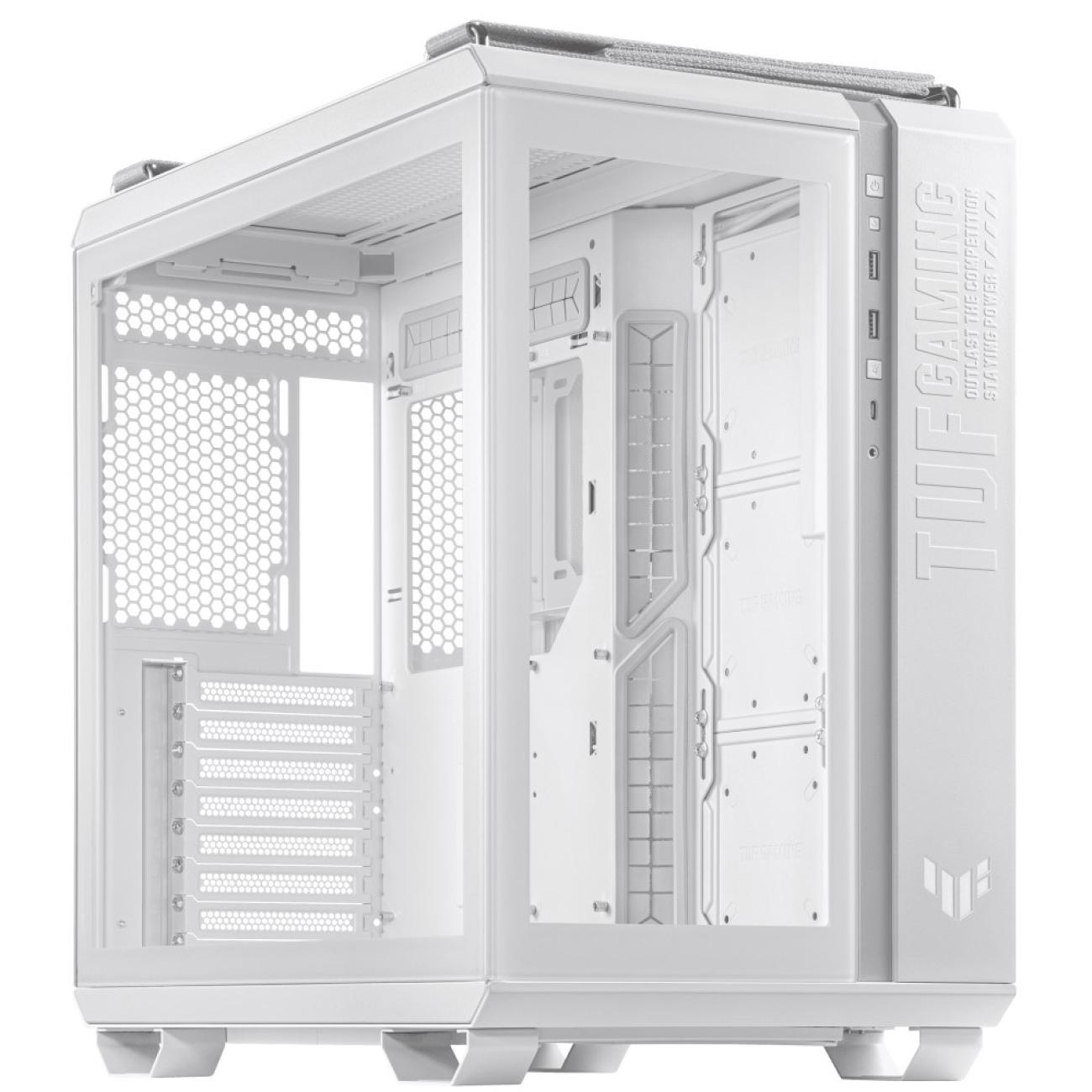 ASUS CASE GAMING TUF TEMPERED GLASS WHITE EDITION