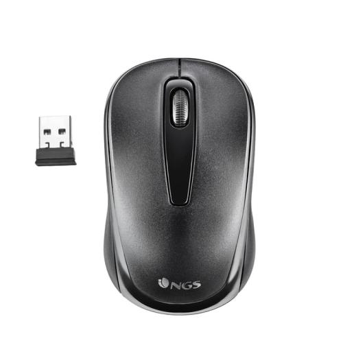 NGS MOUSE CON FILO 1200DPI WIRELESS CONNESS USB, NERO