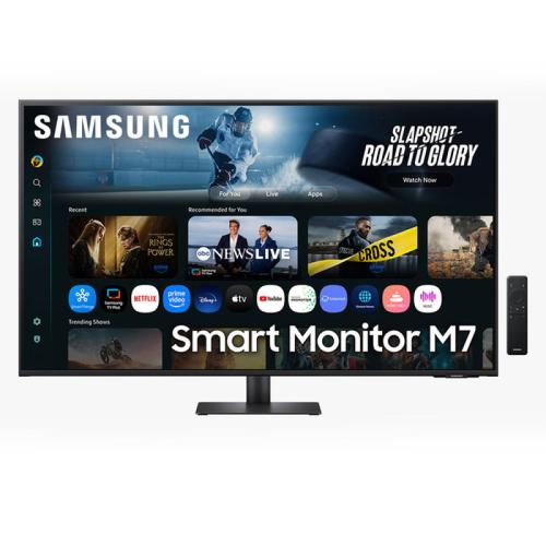 SAMSUNG SMART MONITOR 43 LED VA WQHD 4MS 300 CDM, REG ALTEZZA, DVI/HDMI, MULTIMEDIALE