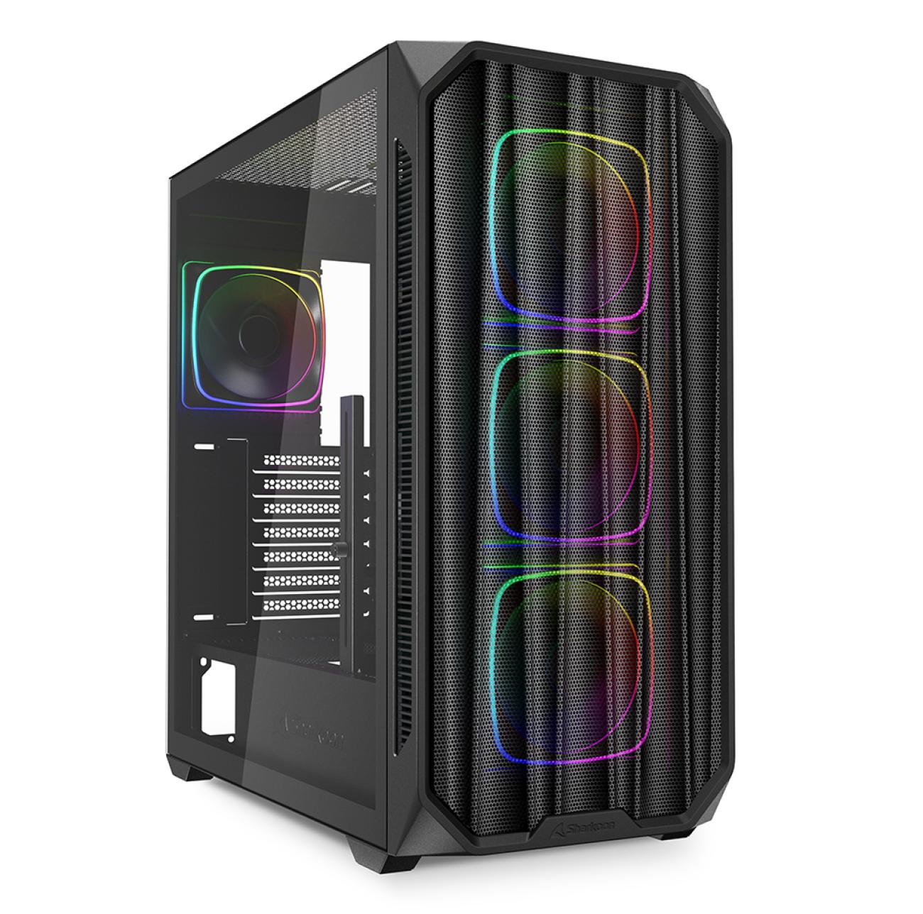SHARKOON CASE AK5M RGB ATX BLACK