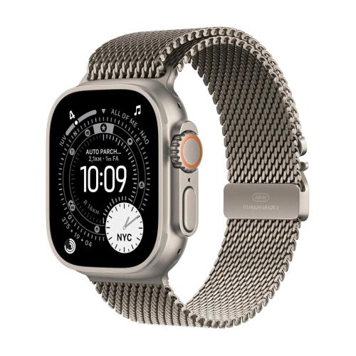 APPLE WATCH ULTRA 3GPS CELLULAR49MMNATURAL TITANIUM CASE WITH NATURAL TITANIUM MILANESE LOOP -