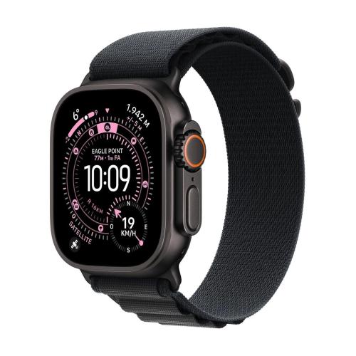 APPLE WATCH ULTRA 3GPS CELLULAR49MMBLACK TITANIUM CASE WITH BLACK ALPINE LOOP - LARGE